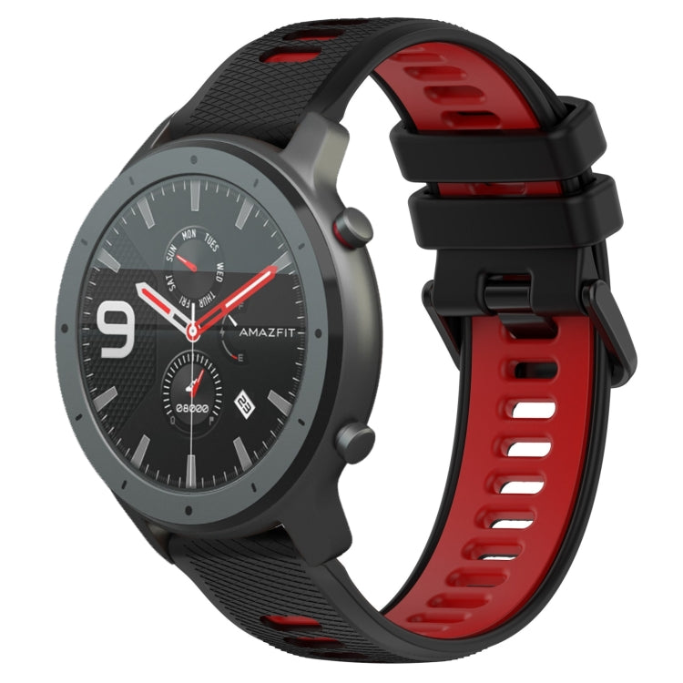 22MM Sports Two-Color Silicone Watch Band, For Amazfit 3, For Amazfit GTR 47mm