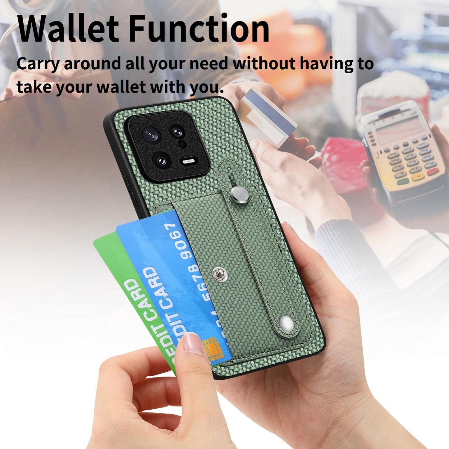 For Xiaomi 15 Pro Wristband Kickstand Card Wallet Back Phone Case with Tool Knife(Black)