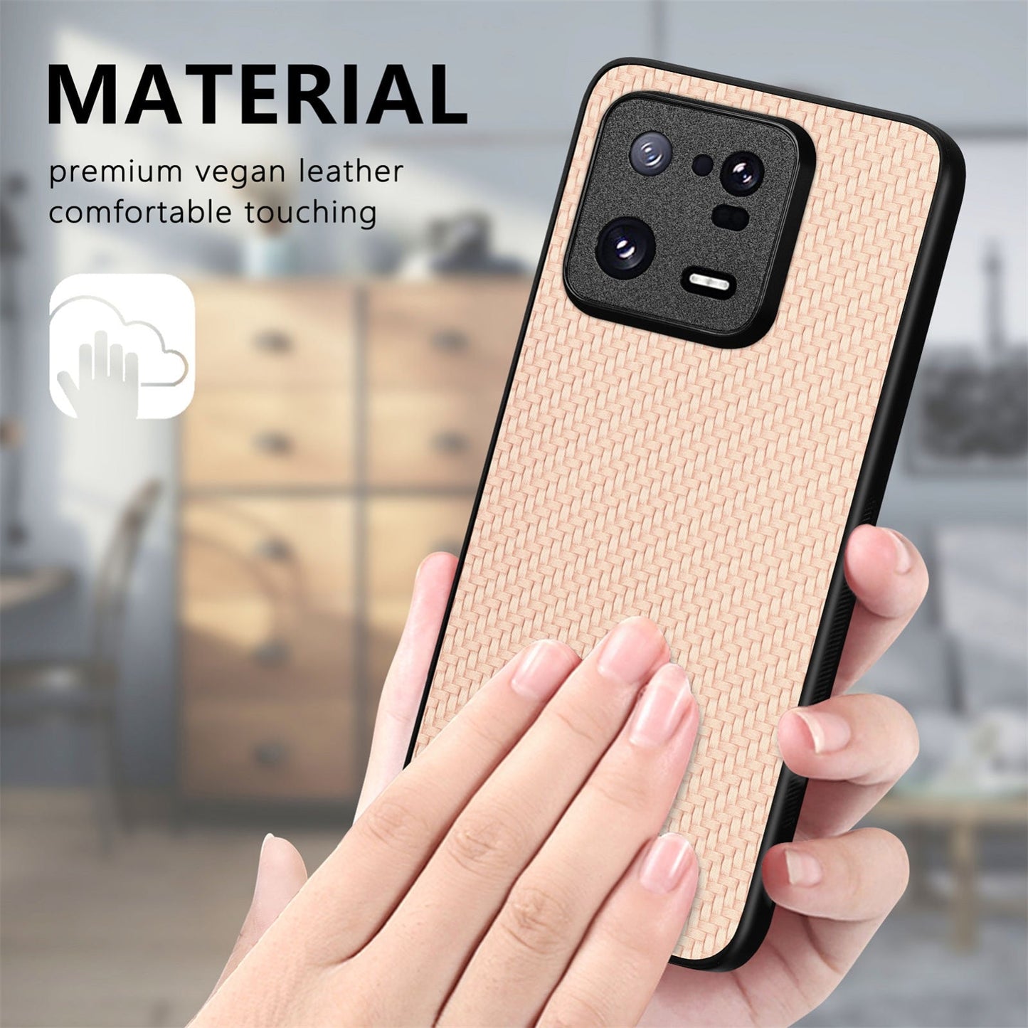 For Xiaomi 15 Pro Carbon Fiber Texture Leather Back Cover Phone Case(Black)
