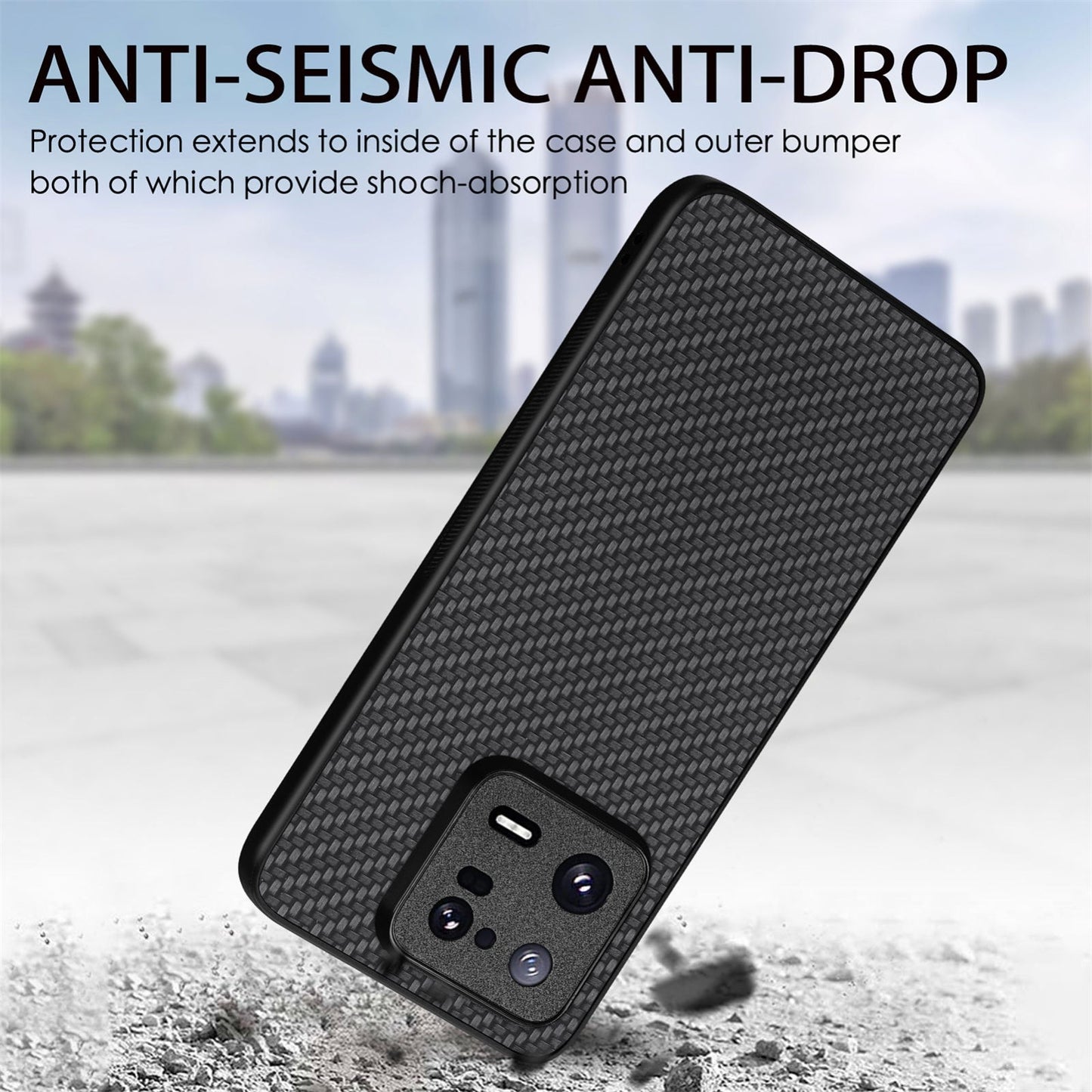 For Xiaomi 15 Pro Carbon Fiber Texture Leather Back Cover Phone Case(Black)