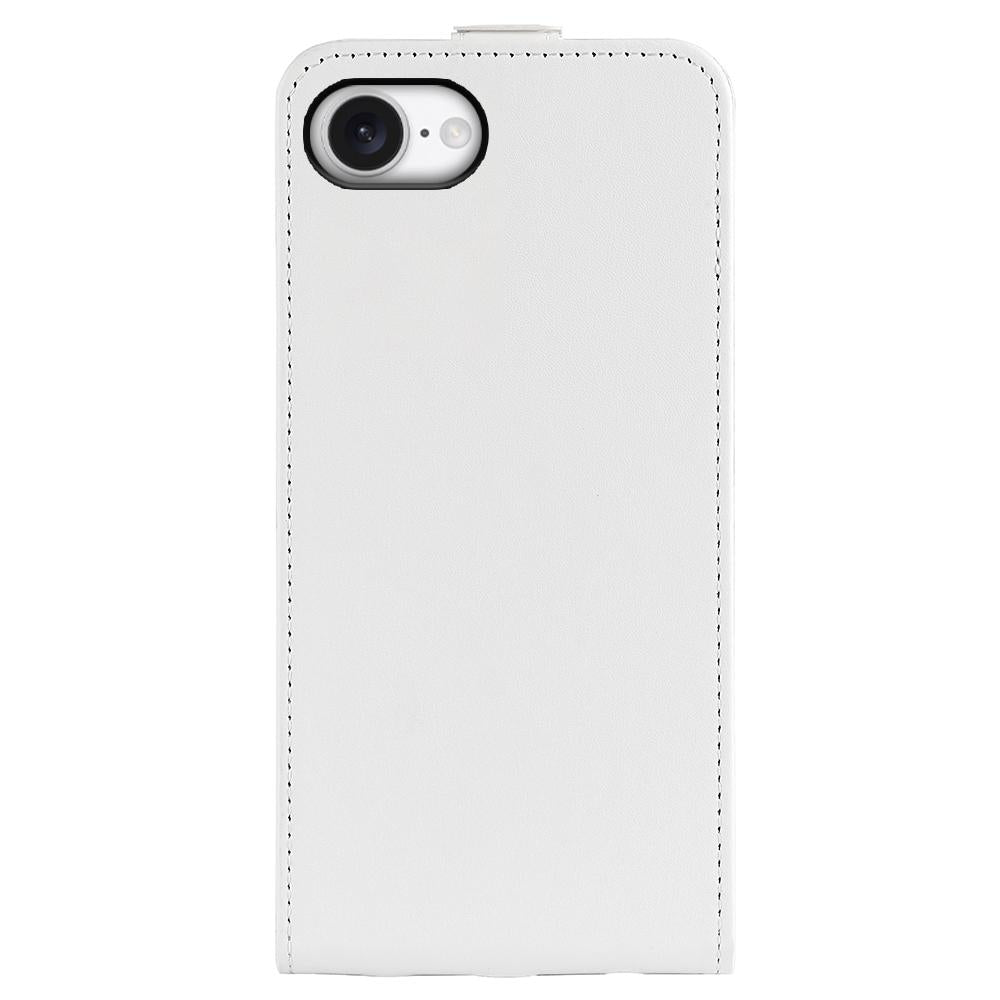 For iPhone 16e R64 Texture Single Vertical Flip Leather Phone Case(White)