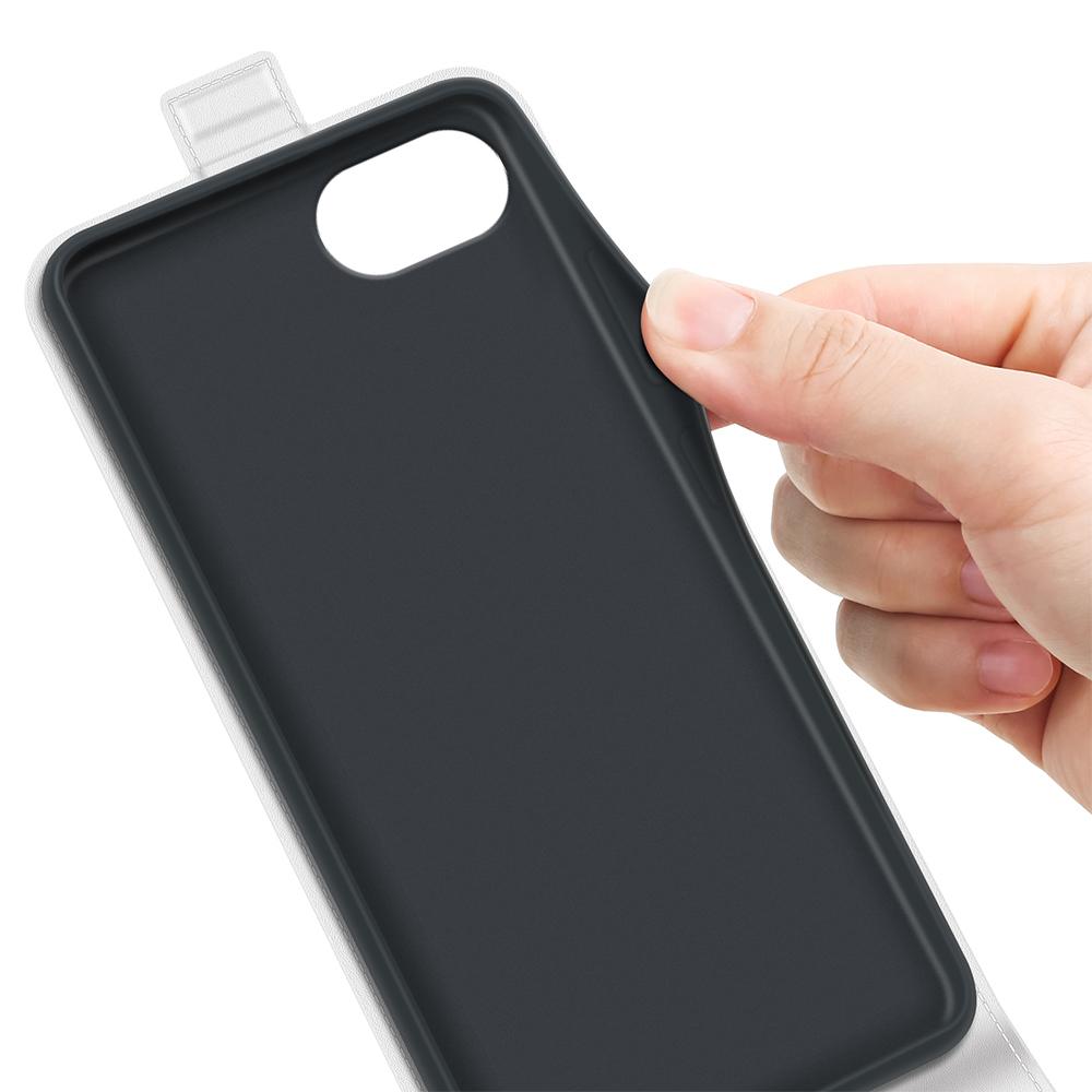 For iPhone 16e R64 Texture Single Vertical Flip Leather Phone Case(White)