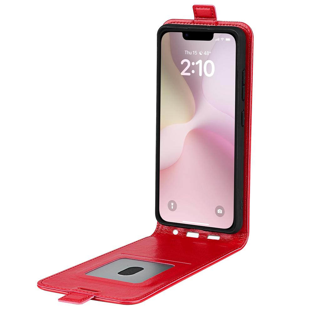 For iPhone 16e R64 Texture Single Vertical Flip Leather Phone Case(Red)