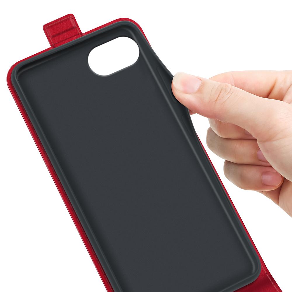 For iPhone 16e R64 Texture Single Vertical Flip Leather Phone Case(Red)