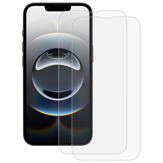 For iPhone 16e 2pcs NKAY 0.26mm 9H 2.5D High Aluminum-silicon Tempered Glass Film