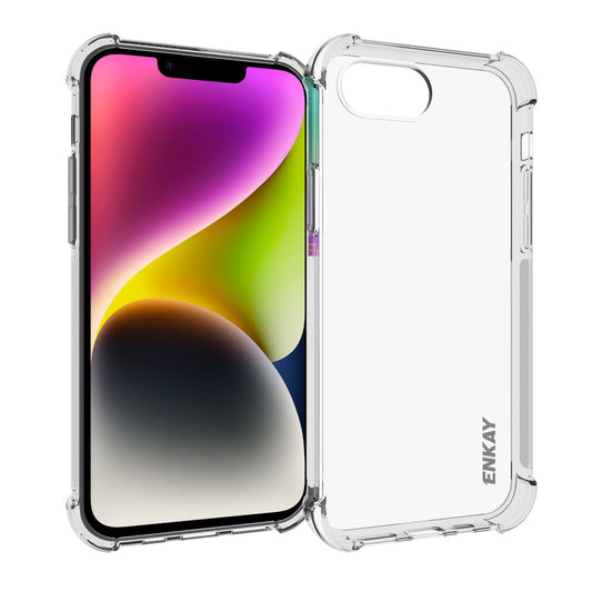 For iPhone 16e ENKAY Hat-Prince Transparent TPU Shockproof Phone Case