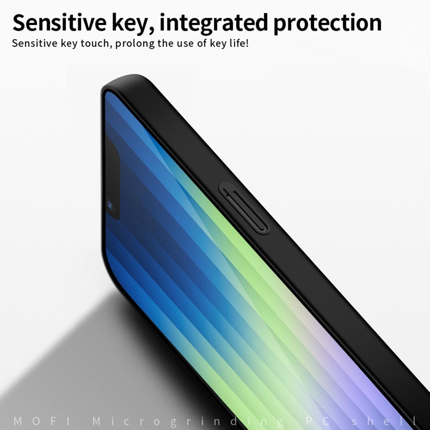 For iPhone 16e MOFI Frosted PC Ultra-thin Hard Phone Case(Black)