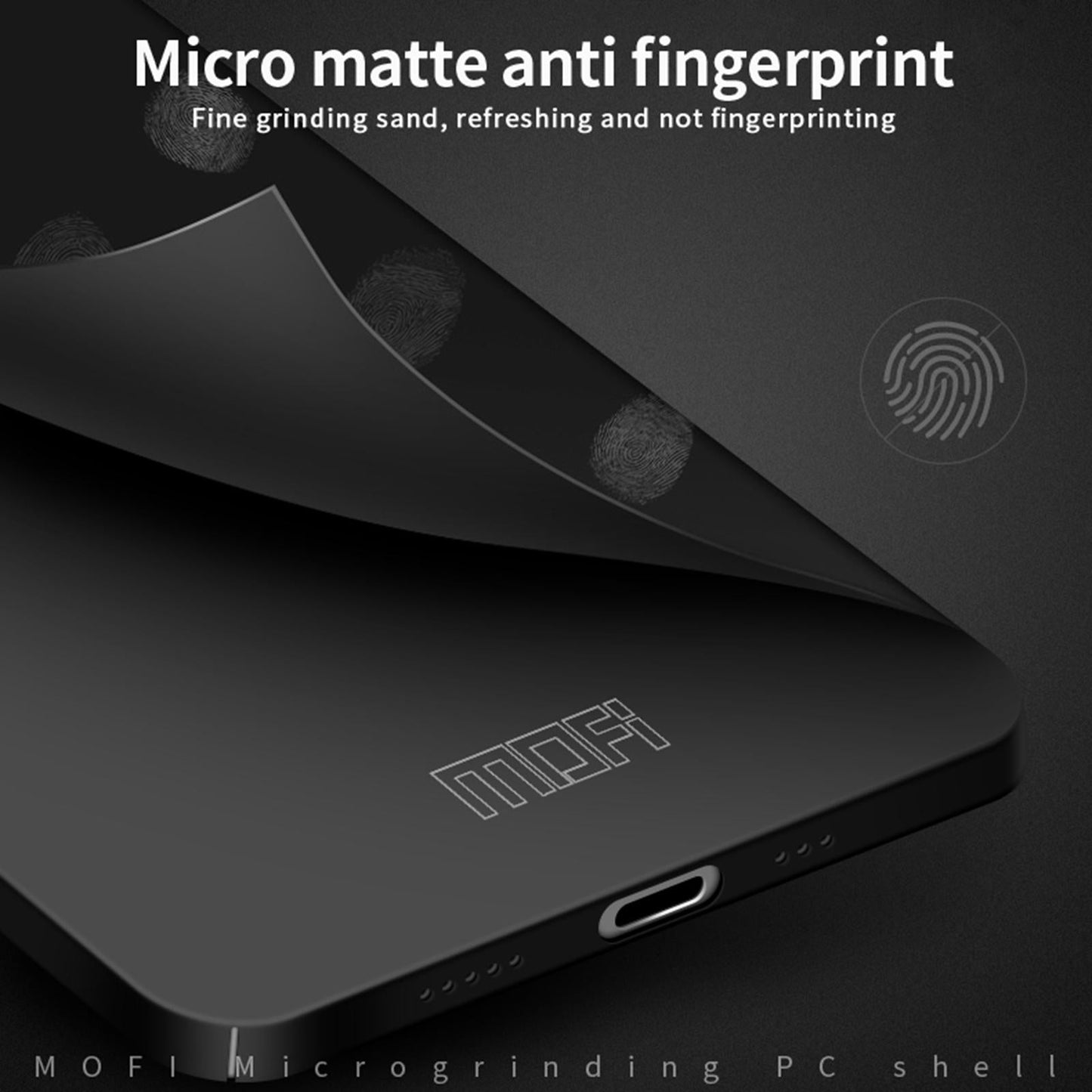 For iPhone 16e MOFI Frosted PC Ultra-thin Hard Phone Case(Black)