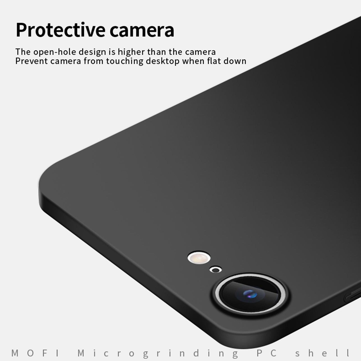 For iPhone 16e MOFI Frosted PC Ultra-thin Hard Phone Case(Rose Gold)