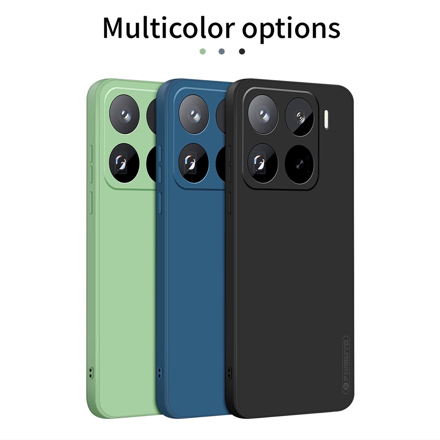 For Xiaomi 15 Pro PINWUYO Sense Series Liquid Silicone TPU Phone Case(Black)
