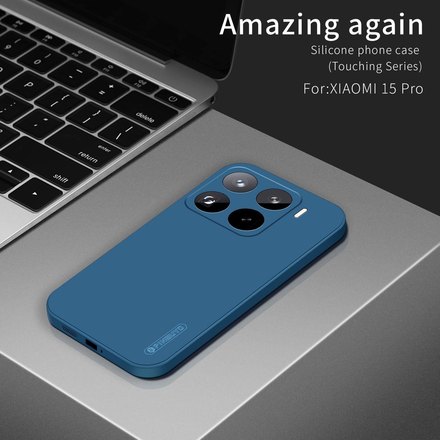 For Xiaomi 15 Pro PINWUYO Sense Series Liquid Silicone TPU Phone Case(Black)
