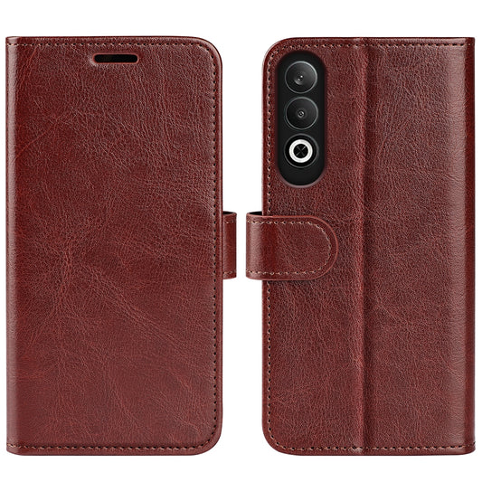 For OPPO K12 R64 Texture Horizontal Flip Leather Phone Case(Brown)