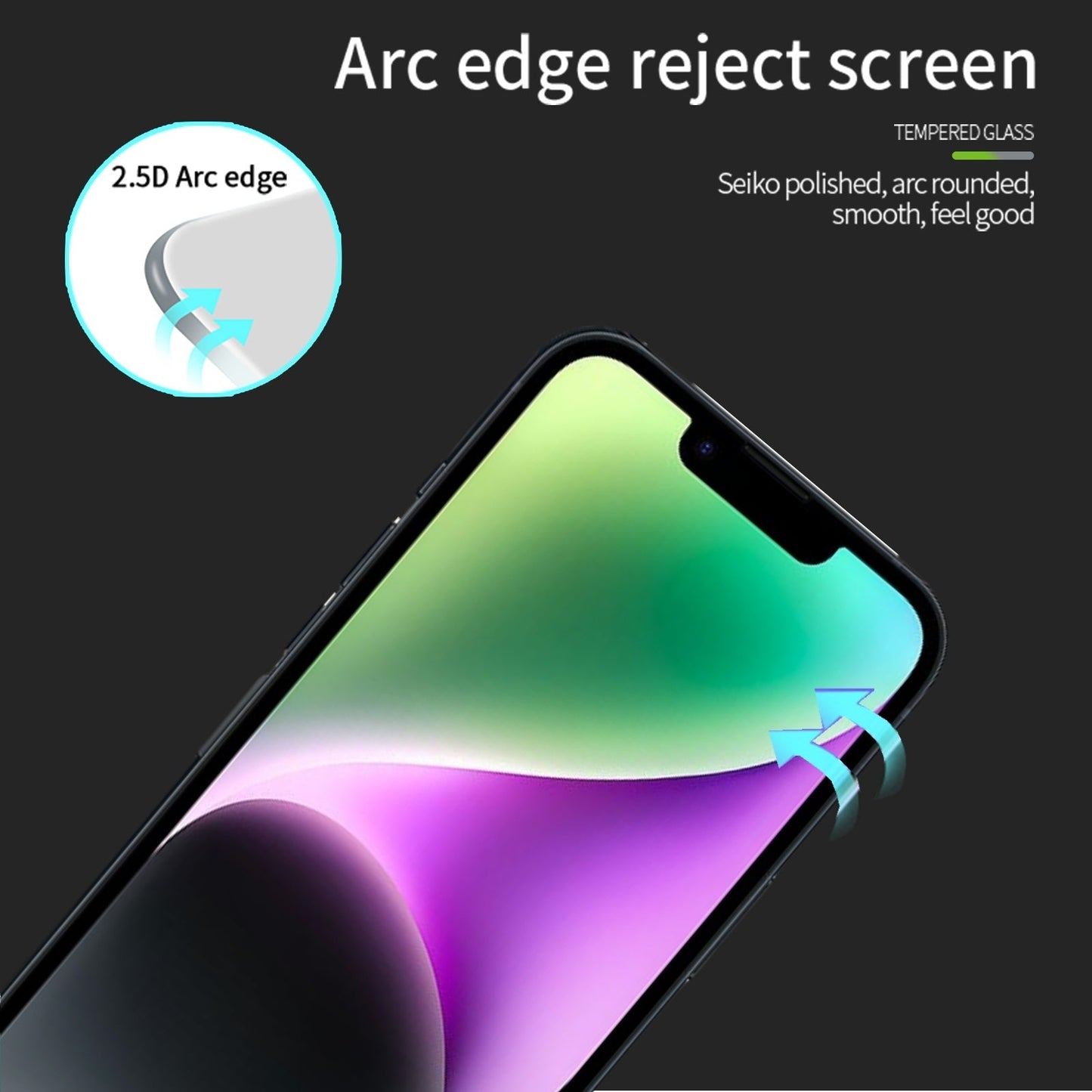 For iPhone 16e MOFI 9H 2.5D Full Screen Tempered Glass Film(Black)