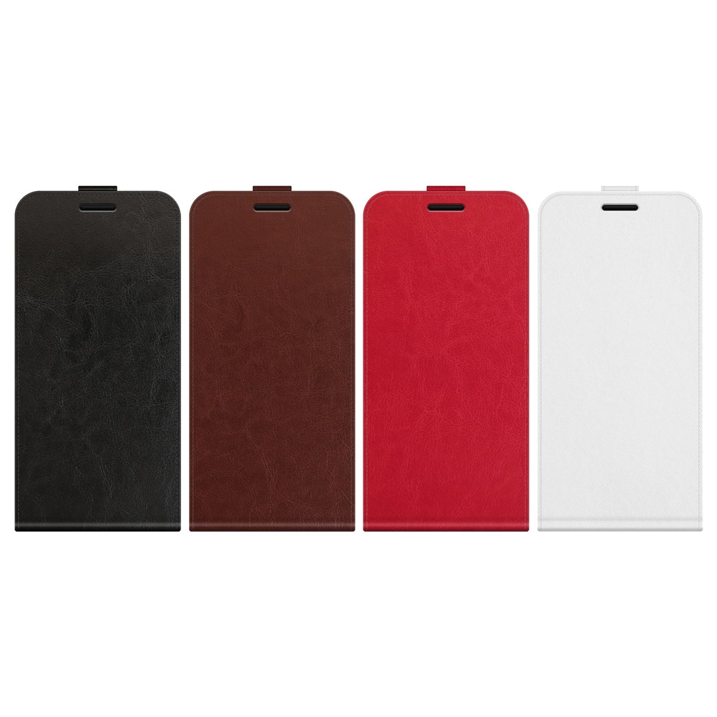 For Samsung Galaxy S25 Edge 5G R64 Texture Vertical Flip Leather Phone Case(White)