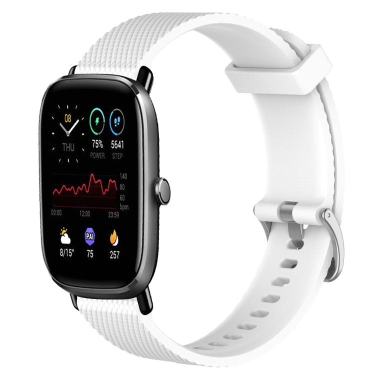 20mm Diamond Textured Silicone Watch Band, For Amazfit GTS 4 Mini, For Amazfit Bip3