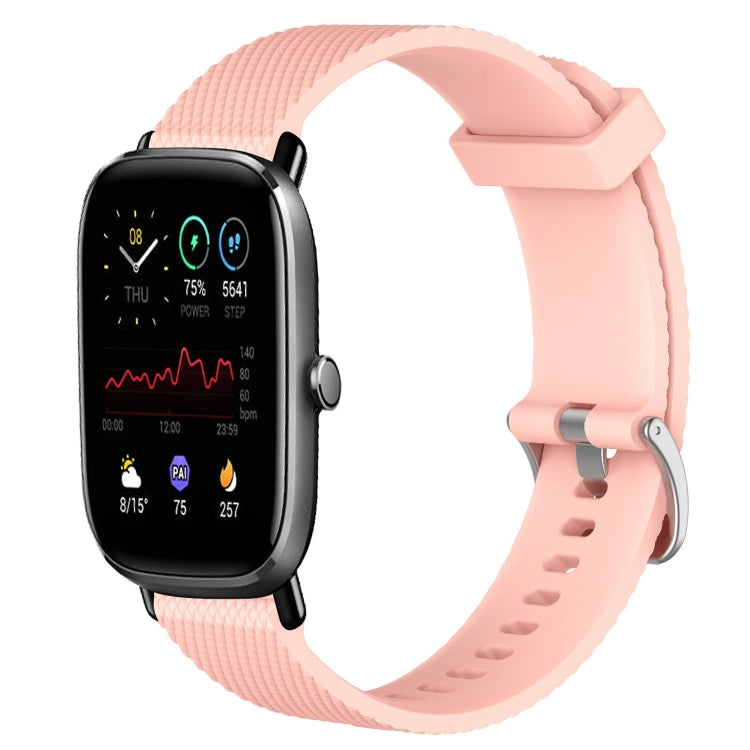 20mm Diamond Textured Silicone Watch Band, For Amazfit GTS 4 Mini, For Amazfit Bip3