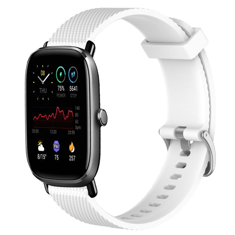 20mm Diamond Textured Silicone Watch Band, For Amazfit GTS 2 Mini, For Amazfit Pop Pro