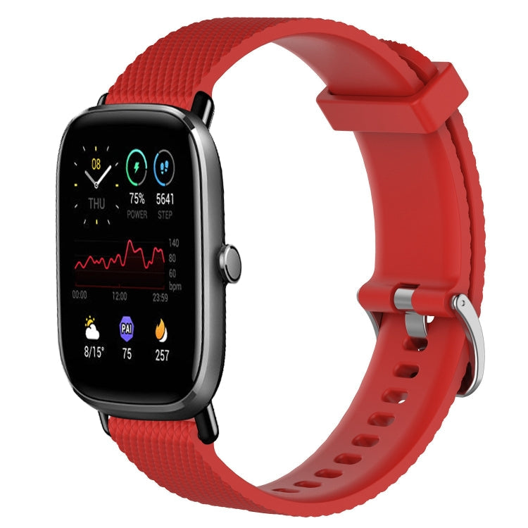 20mm Diamond Textured Silicone Watch Band, For Amazfit GTS 2 Mini, For Amazfit Pop Pro