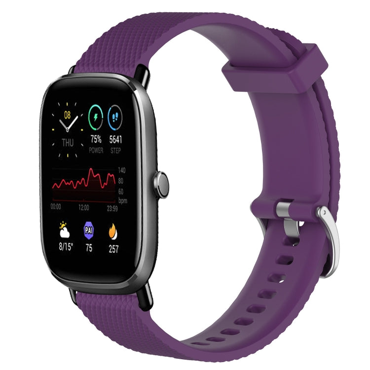 20mm Diamond Textured Silicone Watch Band, For Amazfit GTS 2 Mini, For Amazfit Pop Pro