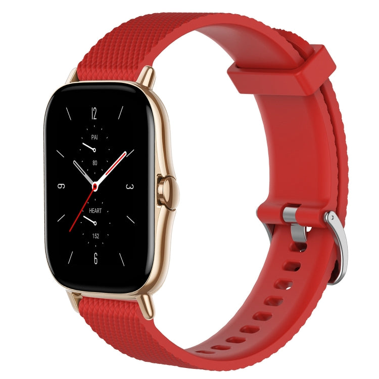 20mm Diamond Textured Silicone Watch Band, For Amazfit Pop, For Amazfit GTS 2
