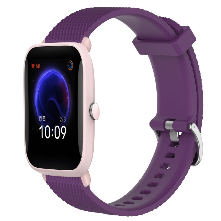 20mm Diamond Textured Silicone Watch Band, For Amazfit GTS 2 Mini, For Amazfit Pop Pro
