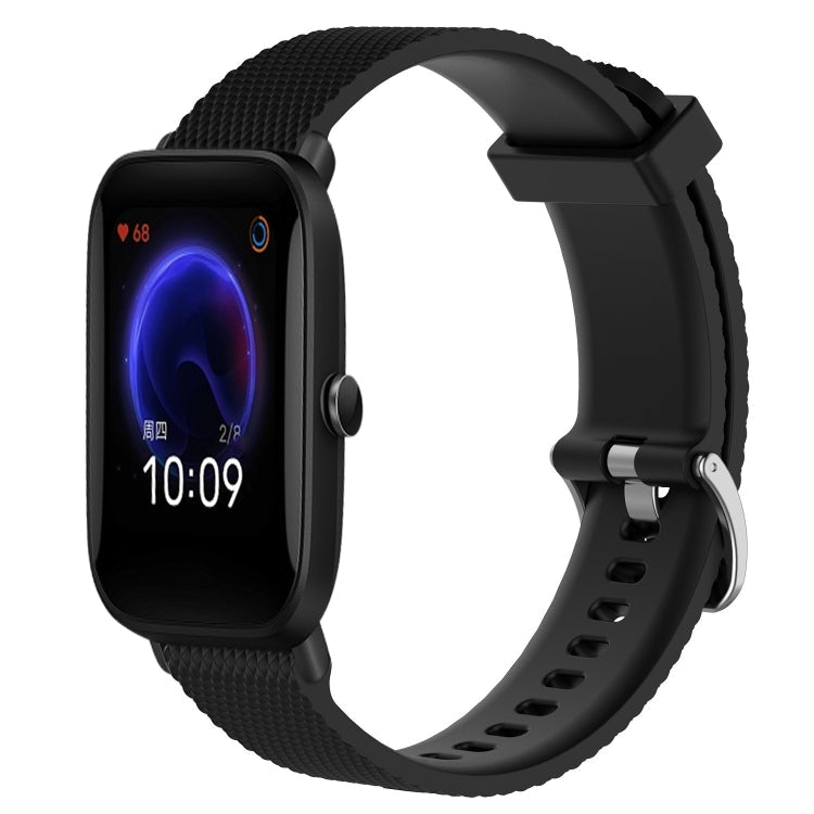 20mm Diamond Textured Silicone Watch Band, For Amazfit Pop, For Amazfit GTS 2