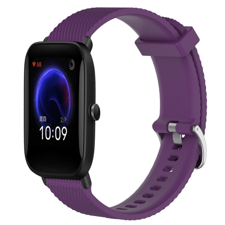 20mm Diamond Textured Silicone Watch Band, For Amazfit Pop, For Amazfit GTS 2