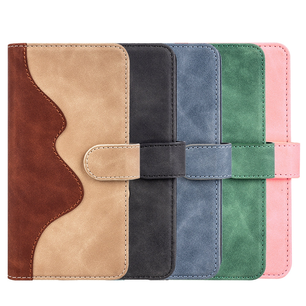 For OPPO K12 Stitching Horizontal Flip Leather Phone Case(Black)