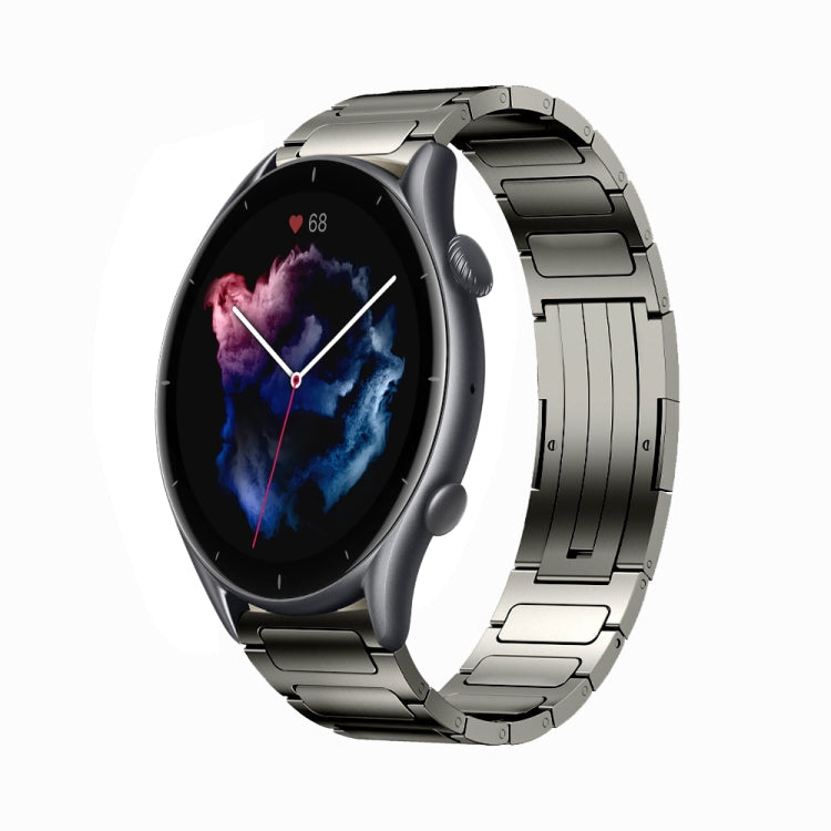22mm I-Shaped Titanium Alloy Watch Band, For Amazfit GTR 4 Pro, For Amazfit GTR 4, For Amazfit GTR 3 Pro, For Amazfit GTR 3