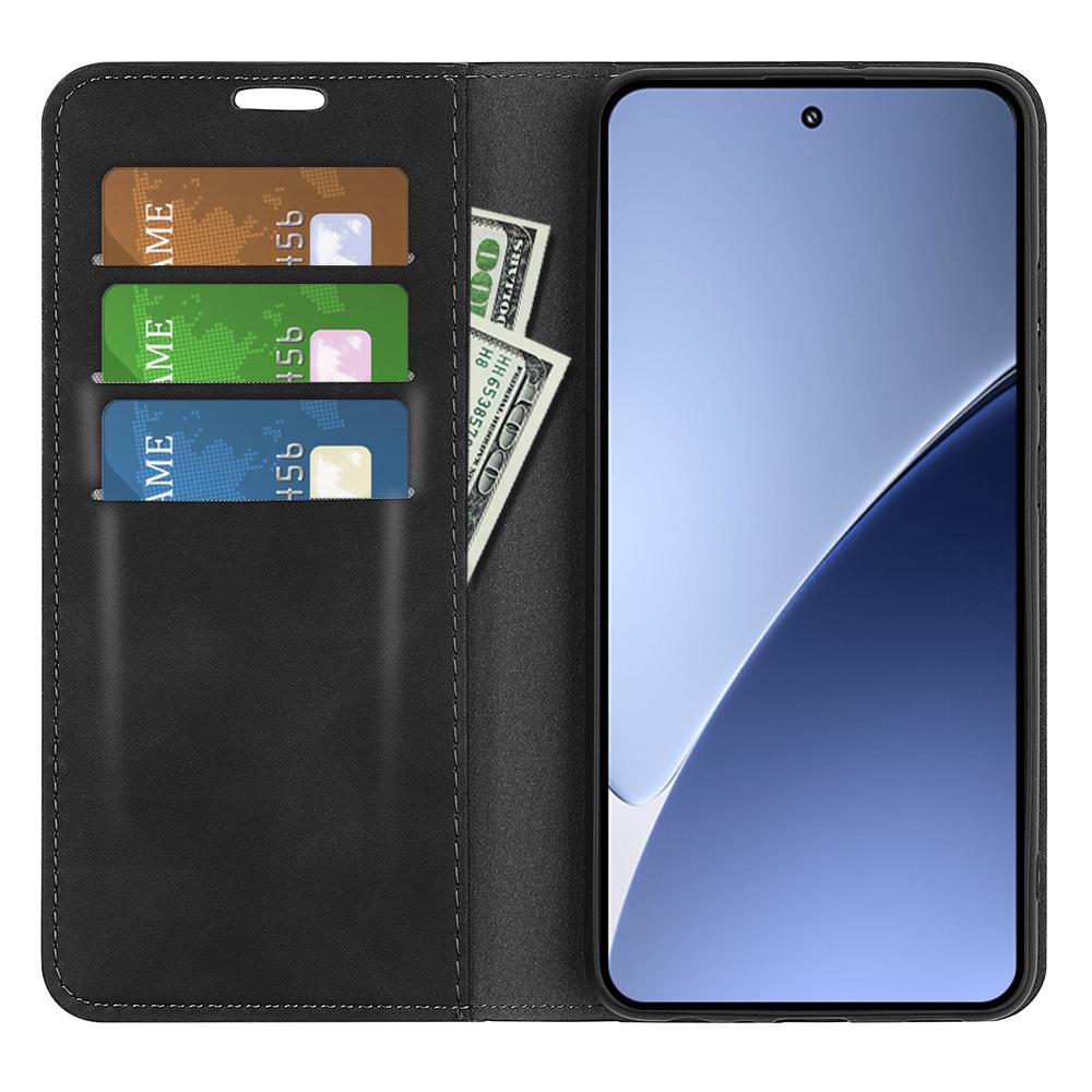 For Xiaomi 15 Pro Retro-skin Magnetic Suction Leather Phone Case(Black)