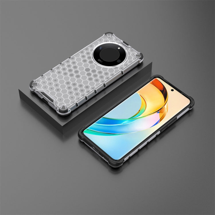 For Honor X9b Shockproof Honeycomb Phone Case(White)