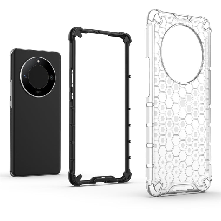 For Honor X9b Shockproof Honeycomb Phone Case(Blue)