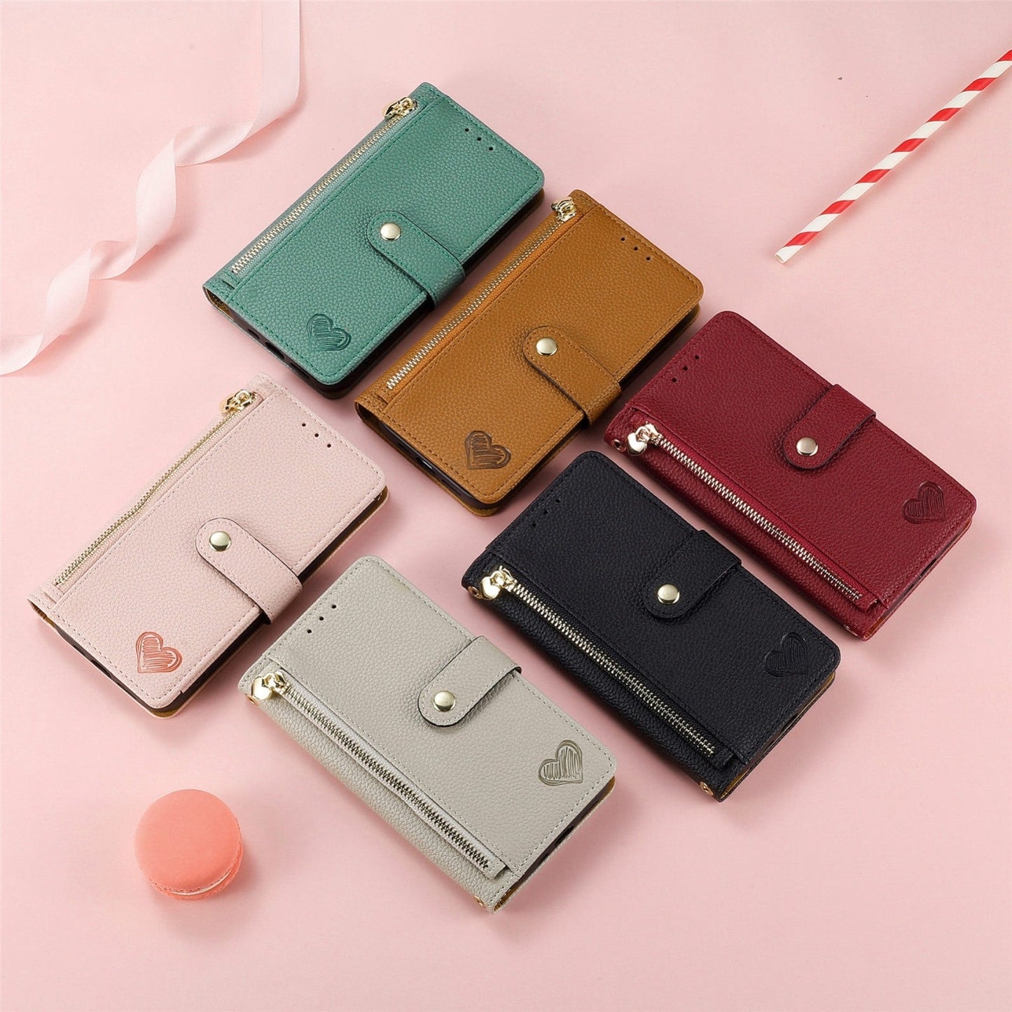 For Xiaomi 15 Pro Love Zipper Lanyard Leather Phone Case(Black)