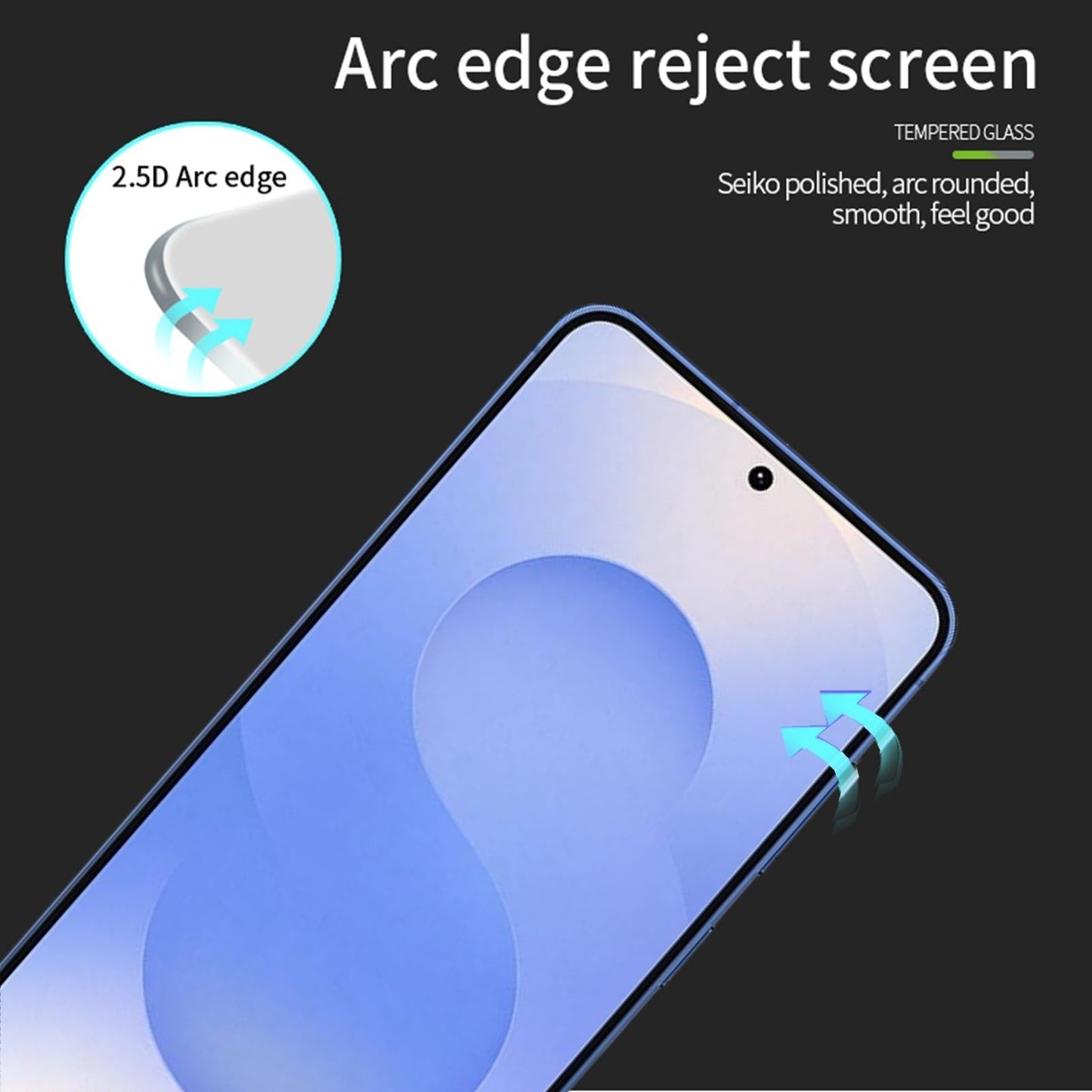 For Samsung Galaxy S25 Edge MOFI 9H 2.5D Full Screen Tempered Glass Film(Black)