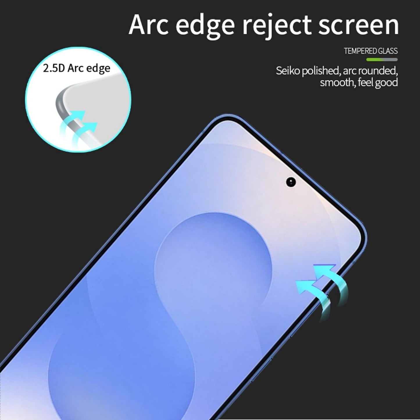 For Samsung Galaxy S25 Edge PINWUYO 9H 2.5D Full Screen Tempered Glass Film(Black)