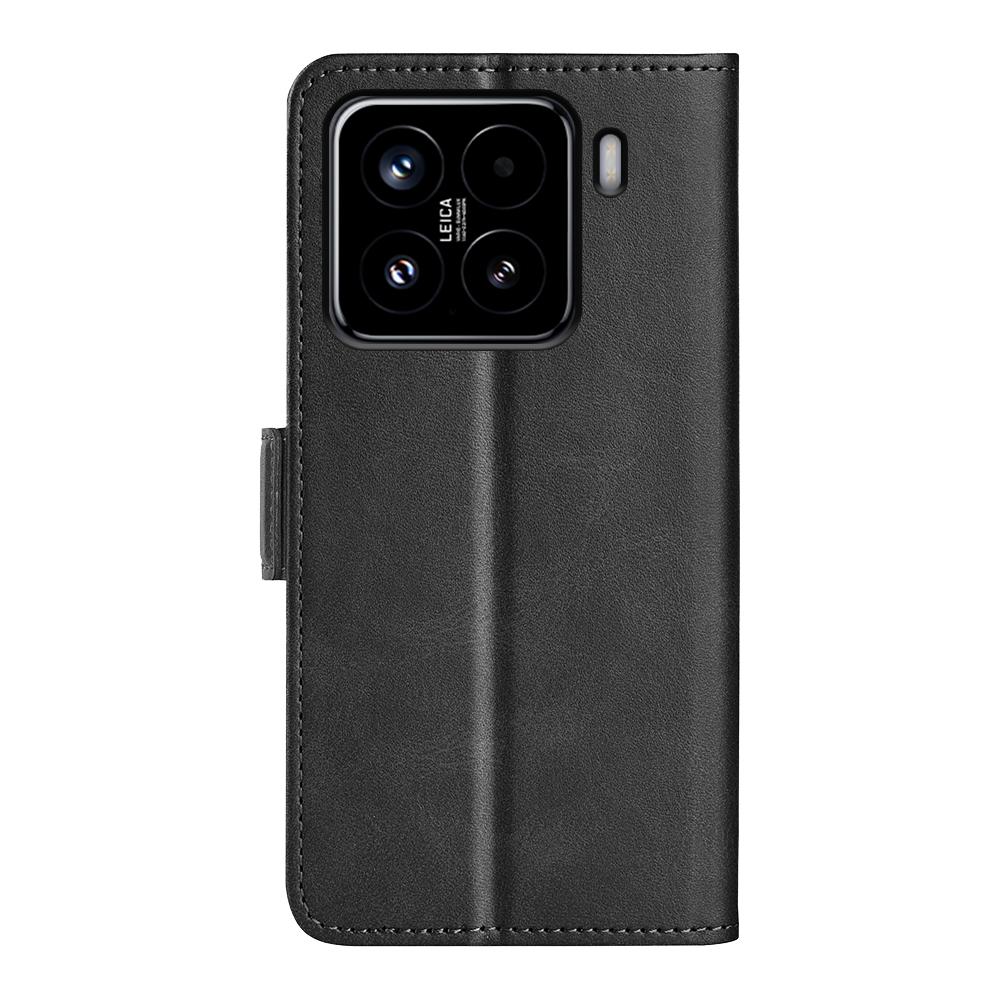 For Xiaomi 15 Dual-side Magnetic Buckle Horizontal Flip Leather Phone Case(Black)