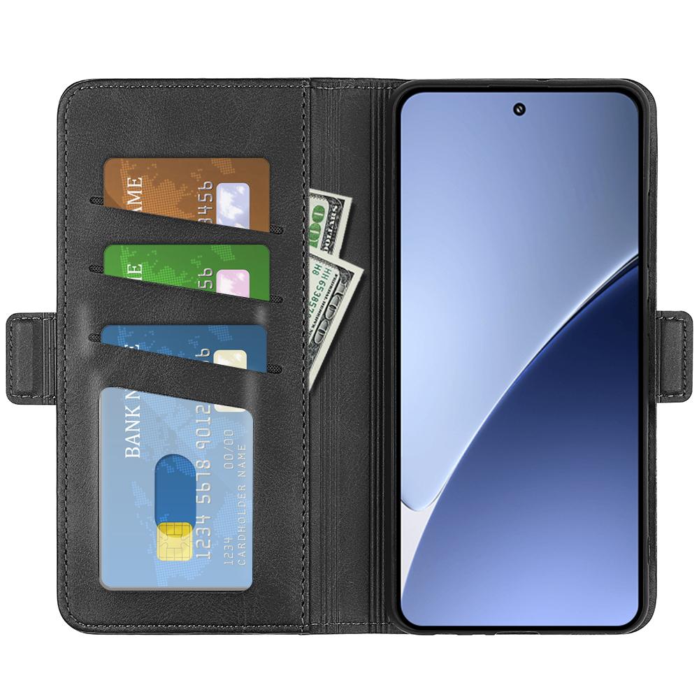 For Xiaomi 15 Pro Dual-side Magnetic Buckle Horizontal Flip Leather Phone Case(Black)