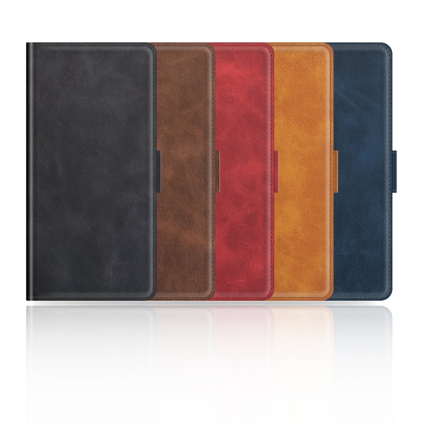For Samsung Galaxy S25 Edge 5G Dual-side Magnetic Buckle Horizontal Flip Leather Phone Case(Red)
