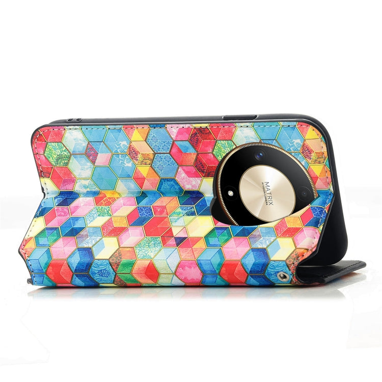 For Honor X9b CaseNeo Colorful Magnetic Leather Phone Case(Magic Space)