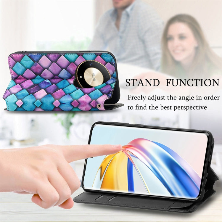 For Honor X9b CaseNeo Colorful Magnetic Leather Phone Case(Magic Space)