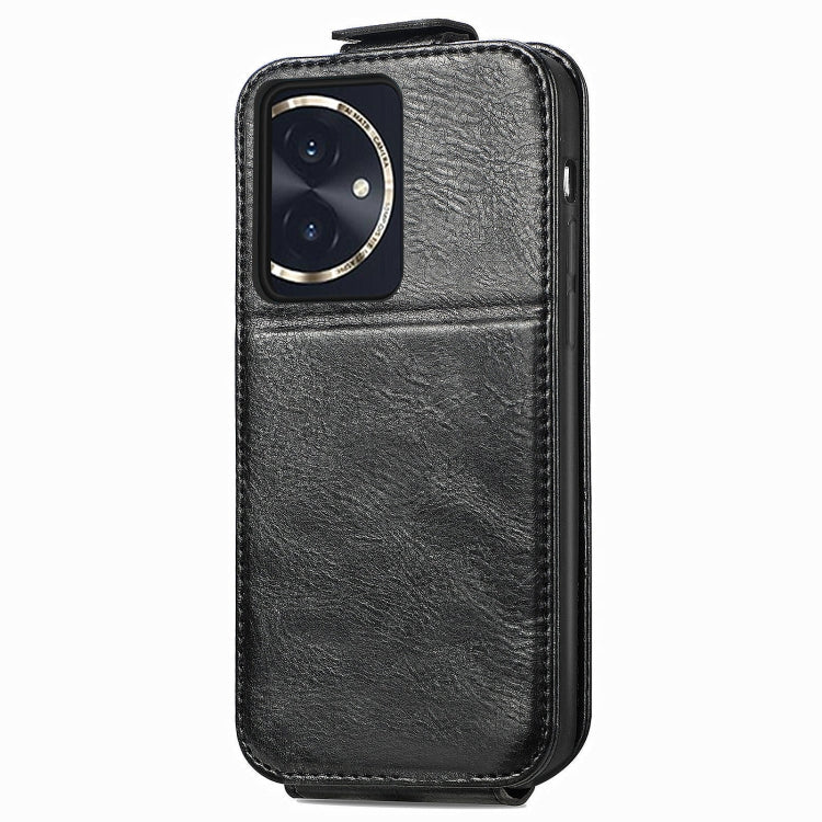 For Honor 100 5G Zipper Wallet Vertical Flip Leather Phone Case(Black)