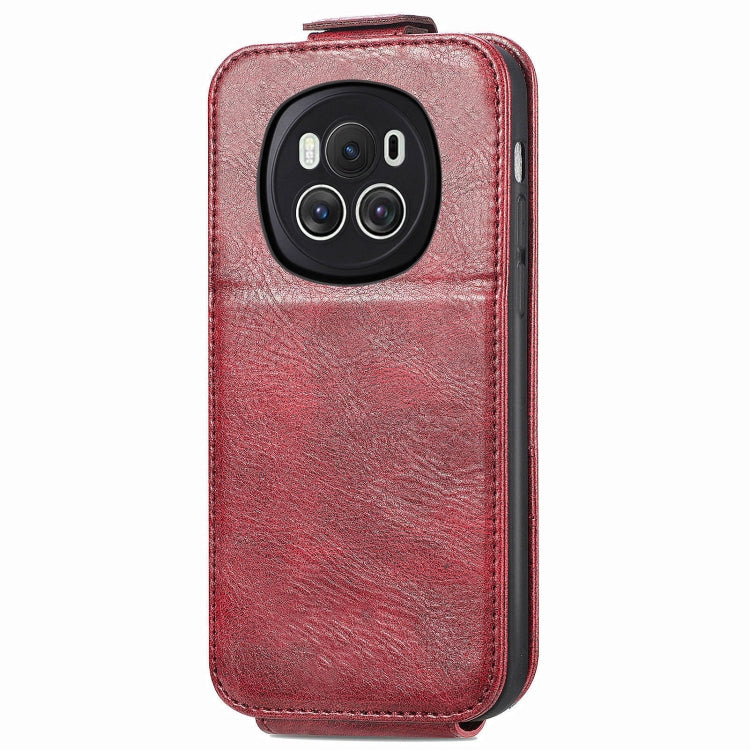 For Honor Magic6 Zipper Wallet Vertical Flip Leather Phone Case(Red)