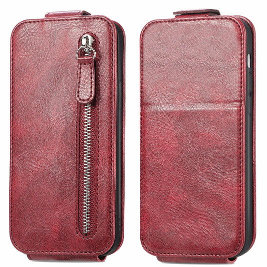 For Honor X50i 5G Zipper Wallet Vertical Flip Leather Phone Case(Red)