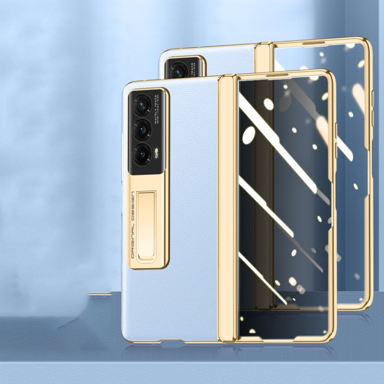 For Honor Magic Vs2 Electroplated Case-film Integral Hinge Shockproof Phone Case(Black)