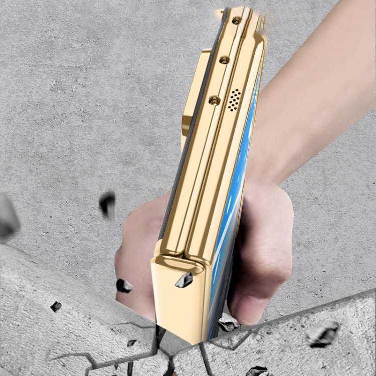 For Honor Magic Vs2 Electroplated Case-film Integral Hinge Shockproof Phone Case(Blue)