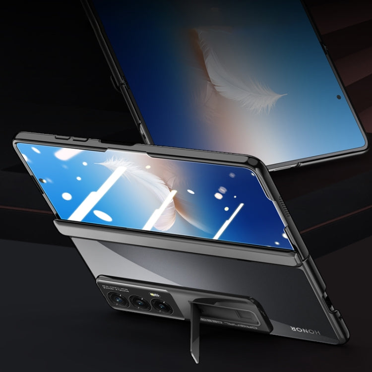 For Honor Magic Vs2 Electroplated Case-film Integral Hinge Shockproof Phone Case(White)