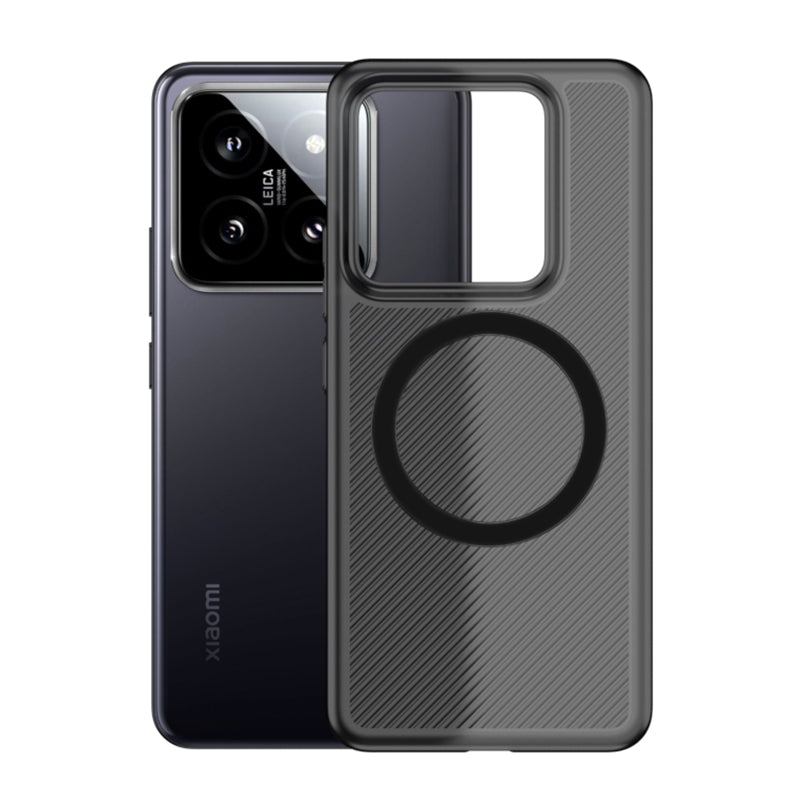 For Xiaomi 14 MagSafe Frosted PP Shockproof Phone Case(Grey)