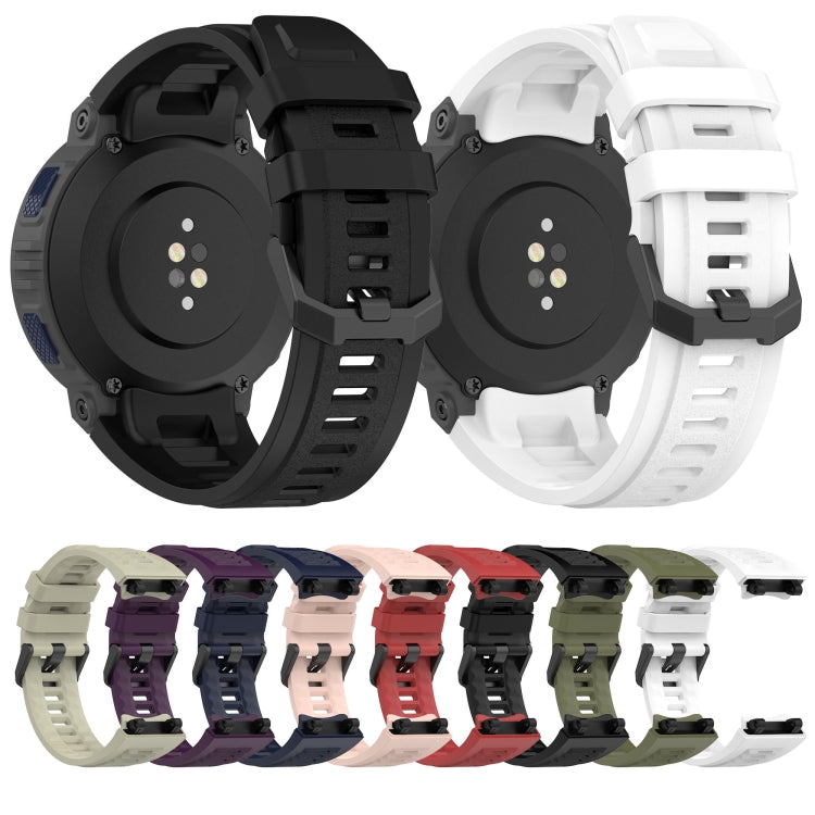 Solid Color Silicone Watch Band, For Amazfit Active Edge A2212