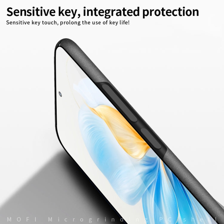 For Honor 100 MOFI Fandun Series Frosted PC Ultra-thin All-inclusive Phone Case(Blue)