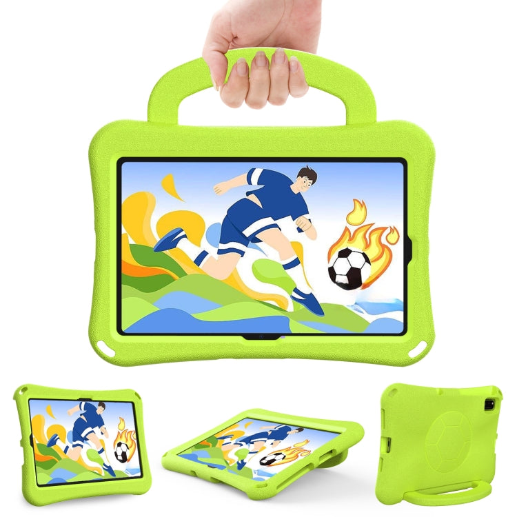 For Samsung Galaxy Tab S6 Lite 10.4 2020 Handle Football Shaped EVA Shockproof Tablet Case(Grass Green)
